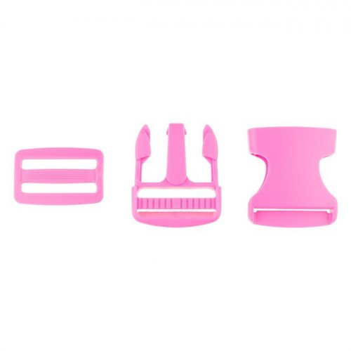 Verschluss-Set - pink - 3,8 cm